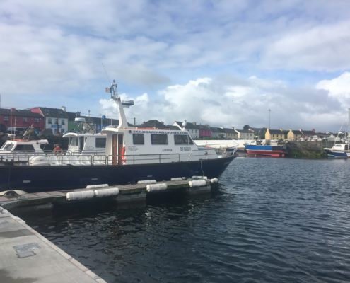 Our boat at Marina Portmagee