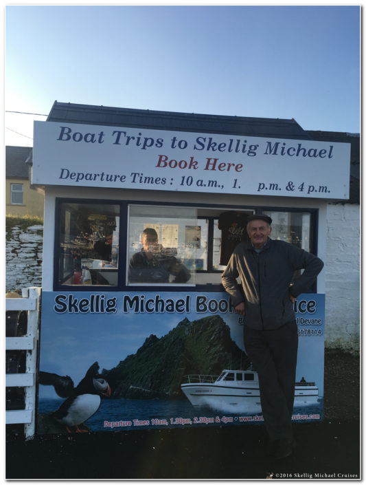 skellig michael cruises booking office in portmagee