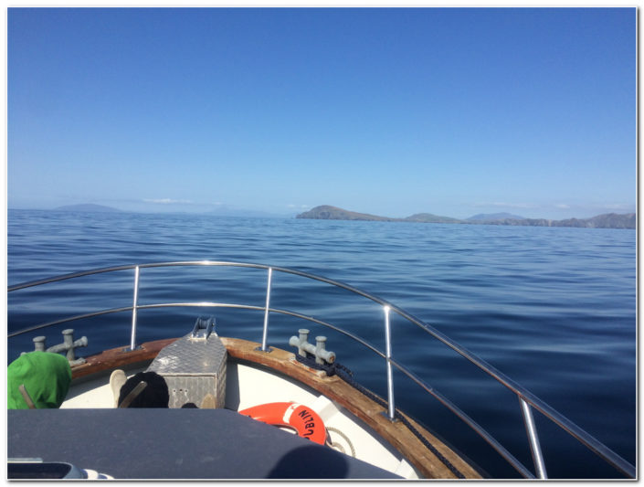 calm seas on way back from skellig islands