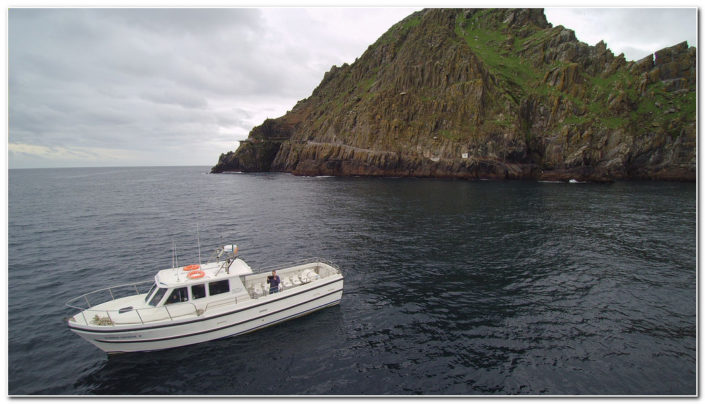 Maber Therese II moored at Skellig Michael